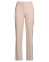 Marc Ellis Woman Pants Beige Size 10 Polyester, Elastane