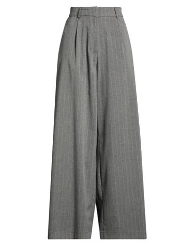 Marc Ellis Woman Pants Grey Size 8 Polyester, Viscose, Elastane In Gray