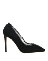 Marc Ellis Woman Pumps Black Size 10 Textile Fibers