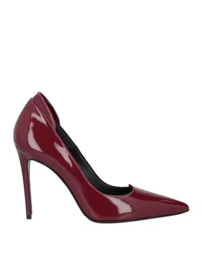Marc Ellis Woman Pumps Garnet Size 6.5 Leather In Red