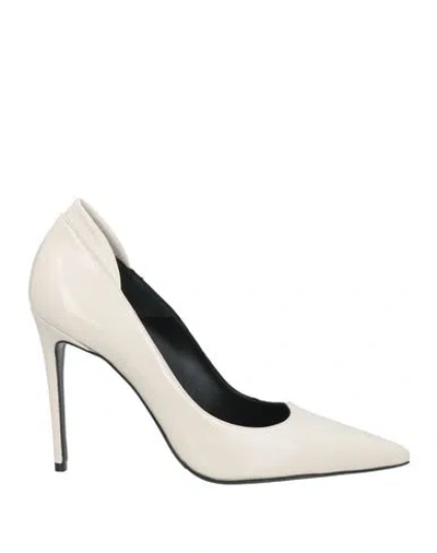 Marc Ellis Woman Pumps Ivory Size 10 Leather In White
