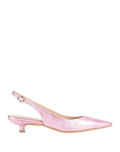 Marc Ellis Woman Pumps Pink Size 8 Leather