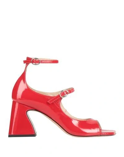 Marc Ellis Woman Pumps Red Size 7 Leather