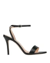 Marc Ellis Woman Sandals Black Size 10 Leather In Black