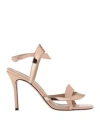 Marc Ellis Woman Sandals Light Pink Size 6 Leather In Pink