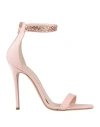 Marc Ellis Woman Sandals Light Pink Size 8 Textile Fibers In Pink