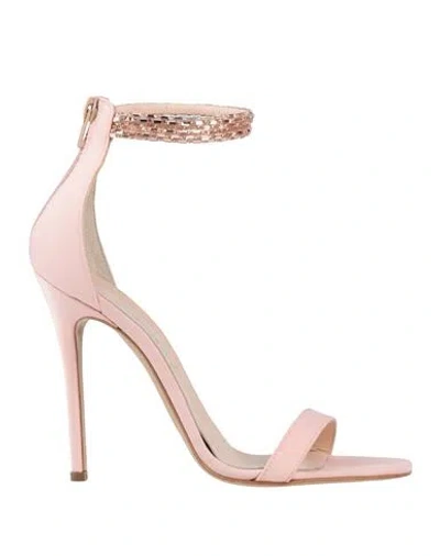 Marc Ellis Woman Sandals Light Pink Size 8 Textile Fibers