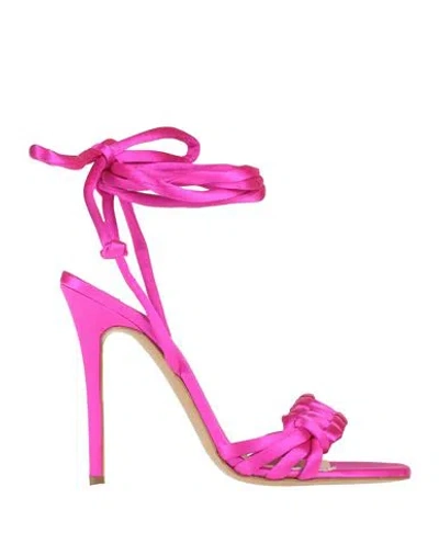 Marc Ellis Woman Sandals Mauve Size 7 Textile Fibers In Purple
