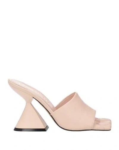 Marc Ellis Woman Sandals Pink Size 7 Soft Leather