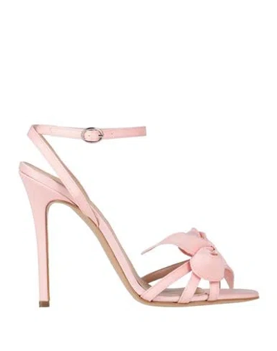 Marc Ellis Woman Sandals Pink Size 8 Textile Fibers