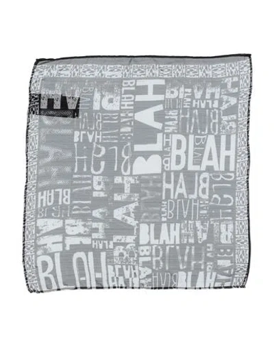 Marc Ellis Woman Scarf Black Size - Polyester, Lurex