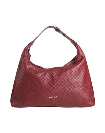 Marc Ellis Woman Shoulder Bag Brick Size - Leather In Red