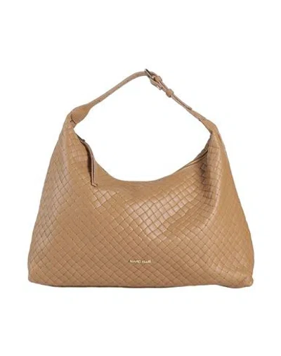 Marc Ellis Woman Shoulder Bag Camel Size - Leather In Beige
