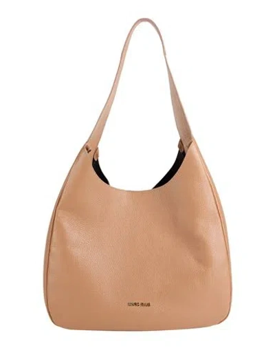 Marc Ellis Woman Shoulder Bag Camel Size - Leather In Sand
