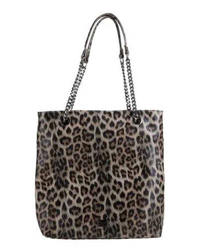Marc Ellis Woman Shoulder Bag Grey Size - Leather In Gray