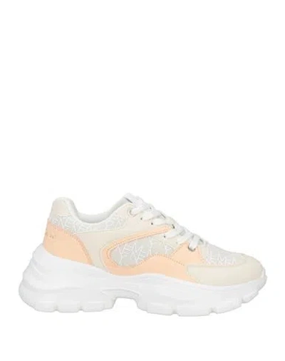 Marc Ellis Woman Sneakers Ivory Size 7 Synthetic Material, Textile Fibers In White