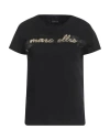 Marc Ellis Woman T-shirt Black Size L Cotton In Black