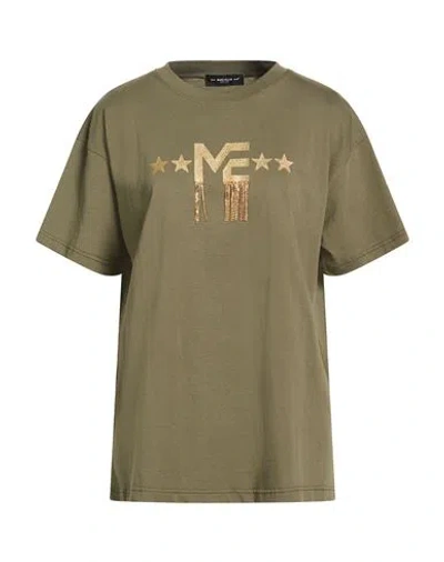 Marc Ellis Woman T-shirt Military Green Size Xl Cotton