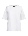 Marc Ellis Woman T-shirt White Size 6 Polyester, Elastic Fibres In White
