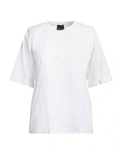Marc Ellis Woman T-shirt White Size 6 Polyester, Elastic Fibres