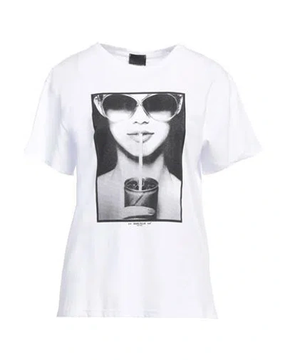 Marc Ellis Woman T-shirt White Size L Cotton