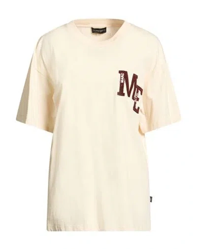 Marc Ellis Woman T-shirt Beige Size 10 Cotton In Neutral