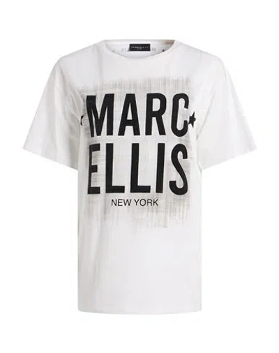Marc Ellis Woman T-shirt Cream Size 6 Cotton In White