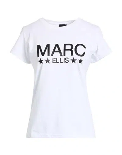 Marc Ellis Woman T-shirt White Size L Cotton