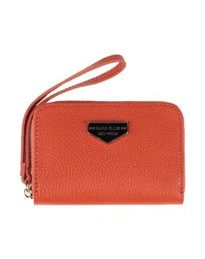 Marc Ellis Woman Wallet Orange Size - Leather In Red