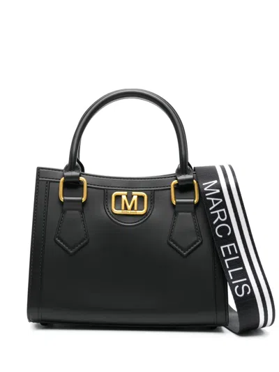 Marc Ellis Wood Tote Bag In Black