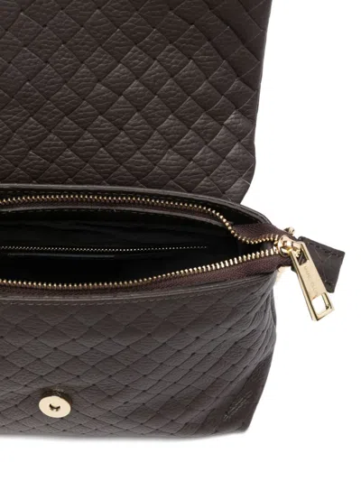 Marc Ellis Woven Crossbody Bag In Brown