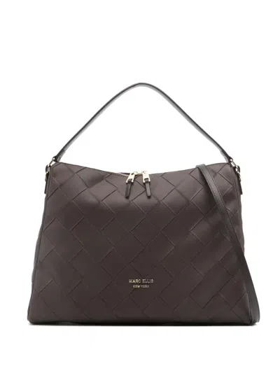 Marc Ellis Woven-design Tote Bag In Brown