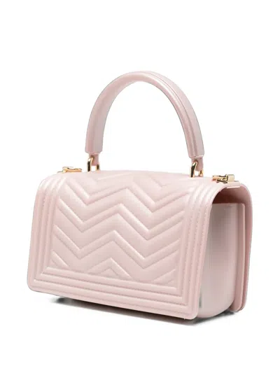Marc Ellis Xs Flat Wave 27 Chevron-quilted Totebag In Pink