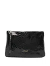Marc Ellis Zip Clutch Bag In Black