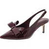 Marc Fisher Allon Womens Patent Adjustable Slingback Heels In Multi