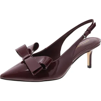 MARC FISHER ALLON WOMENS PATENT ADJUSTABLE SLINGBACK HEELS