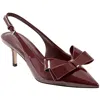 Marc Fisher Allon Womens Patent Adjustable Slingback Heels In Pink