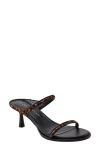 Marc Fisher Alondely Genuine Calf Hair Kitten Heel Slide Sandal