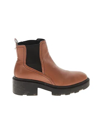 Pre-owned Marc Fisher Ankle Boots In Brown