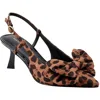 Marc Fisher Arzia 2 Womens Adjustable Faux Suede Slingback Heels In Brown
