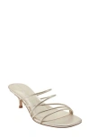 Marc Fisher Banna Strappy Sandal In Metallic Gold