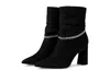 Marc Fisher Bear 2 Boots Women's Us 8 Black Pointed Toe Ankle Bootie Zpo2935
