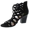 Marc Fisher Blair Womens Suede Criss-cross Front Dress Sandals In Multi