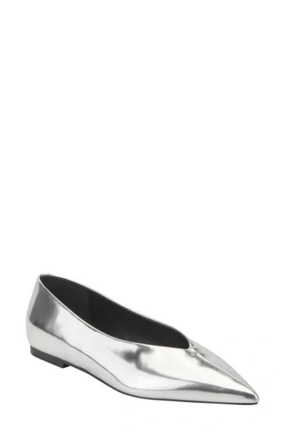 Marc Fisher Casee Pointed Toe Flat In White