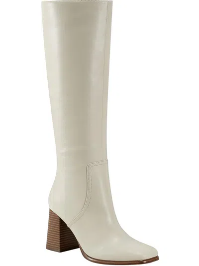 Marc Fisher Dacea Womens Leather Square Toe Knee-high Boots In Multi