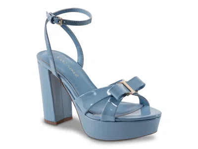 Marc Fisher Daisee Platform Sandal In Blue