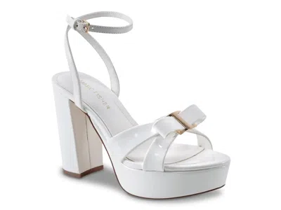 Marc Fisher Daisee Platform Sandal In White