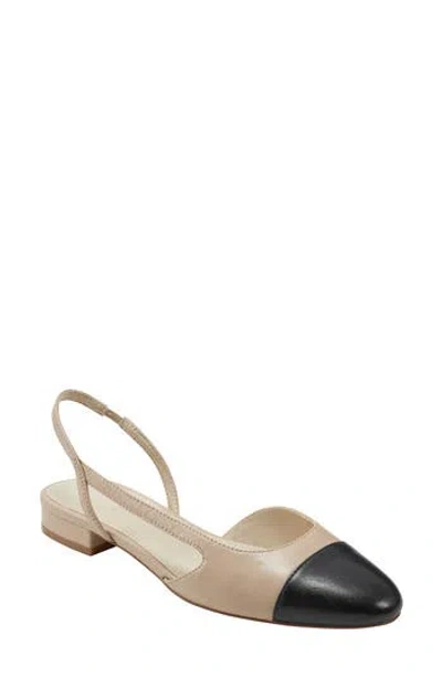 Marc Fisher Dela Slingback Flat In Nude