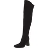 Marc Fisher Denki Womens Zipper Faux Suede Over-the-knee Boots In Black
