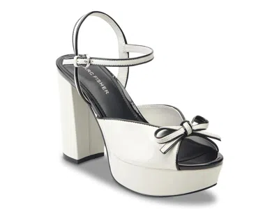 Marc Fisher Dera Platform Sandal In White